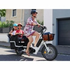 VÉLO CARGO ÉLECTRIQUE FAMILIAL U-CARGO FAMILY -Vélos De Route Soldes velo cargo electrique familial u cargo family 4 600x600 1