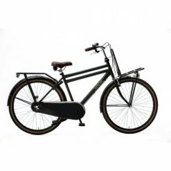VÉLO DE TRANSPORT NOGAN VINTAGE N3 - HOMME - 57 CM - NOIR MAT