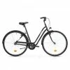 VÉLO DE VILLE ELOPS 100 CADRE BAS NOIR -Vélos De Route Soldes velo de ville elops 100 cadre bas noir 600x600 1