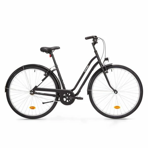 VÉLO DE VILLE ELOPS 100 CADRE BAS NOIR 3 VÉLO DE VILLE ELOPS 100 CADRE BAS NOIR