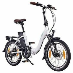 VÉLO ELECTRIQUE PLIANT NCM PARIS BLANC - 20", 250W, BATTERIE 36V 15AH -Vélos De Route Soldes velo electrique pliant ncm paris blanc 20 250w batterie 36v 15ah 2