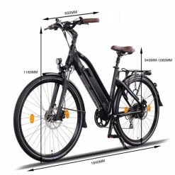 VÉLO ELECTRIQUE TREKKING NCM MILANO PLUS - 250W, BATTERIE 48V 16AH -Vélos De Route Soldes velo electrique trekking ncm milano plus 250w batterie 48v 16ah 3 600x600 1