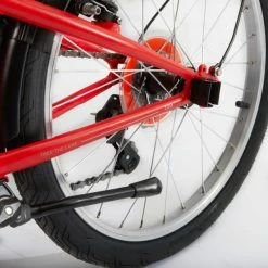 VELO PLIANT OXYLANE 120 ROUGE -Vélos De Route Soldes velo pliant oxylane 120 rouge 9 600x600 1