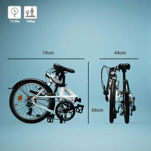 VELO PLIANT TILT 500 BLANC 5 VELO PLIANT TILT 500 BLANC – Image 3