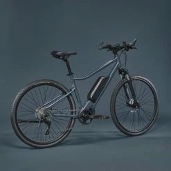 VÉLO TOUT CHEMIN ELECTRIQUE RIVERSIDE 540 E BLEU (BATTERIE NOIRE) -Vélos De Route Soldes velo tout chemin electrique riverside 540 e bleu batterie noire 2 1 600x600 1