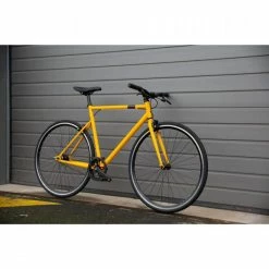 VELO VILLE SINGLE SPEED 500 JAUNE -Vélos De Route Soldes velo ville single speed 500 jaune 6 600x600 1