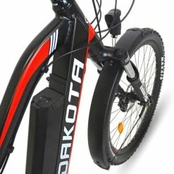 VÉLO VTT ÉLECTRIQUE DAKOTA FE ROUGE, 250W, 840WH, ÉQUIPEMENT COMPLET -Vélos De Route Soldes velo vtt electrique dakota fe rouge 250w 840wh equipement complet 3