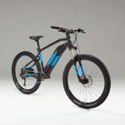 VÉLO VTT ÉLECTRIQUE E-ST 500 V2 NOIR BLEU 27,5" -Vélos De Route Soldes velo vtt electrique e st 500 v2 noir bleu 275 2 600x600 1