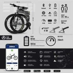 VÉLO VTT ÉLECTRIQUE PLIANT 27,5" SMARTBIKE - LEGEND ETNA 10.4AH NOIR 11 VÉLO VTT ÉLECTRIQUE PLIANT 27,5" SMARTBIKE - LEGEND ETNA 10.4AH NOIR -Vélos De Route Soldes velo vtt electrique pliant 275 smartbike legend etna 104ah noir 4 600x600 1